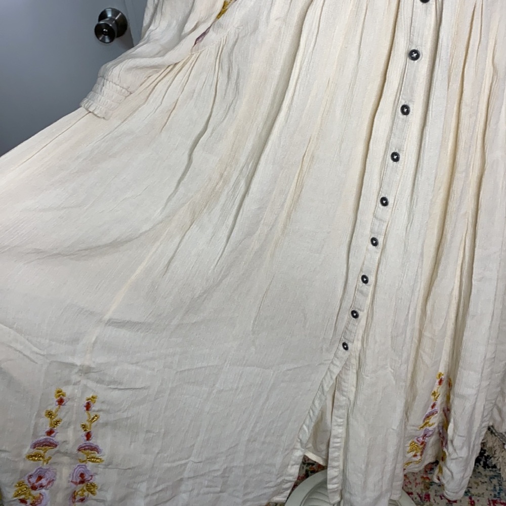 Free people day glow embroidered dress sz S - Picture 5 of 11